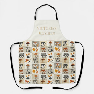 Cute Woodland Critters Pattern: Adorable Animals Apron