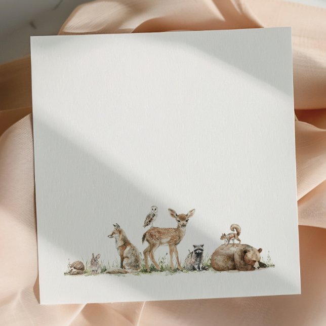 Cute Woodland Forest Animals Baby Shower Napkins (Creator Uploaded)