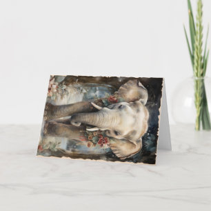 Cute Woodland Forest Animals Christmas Greeting Card