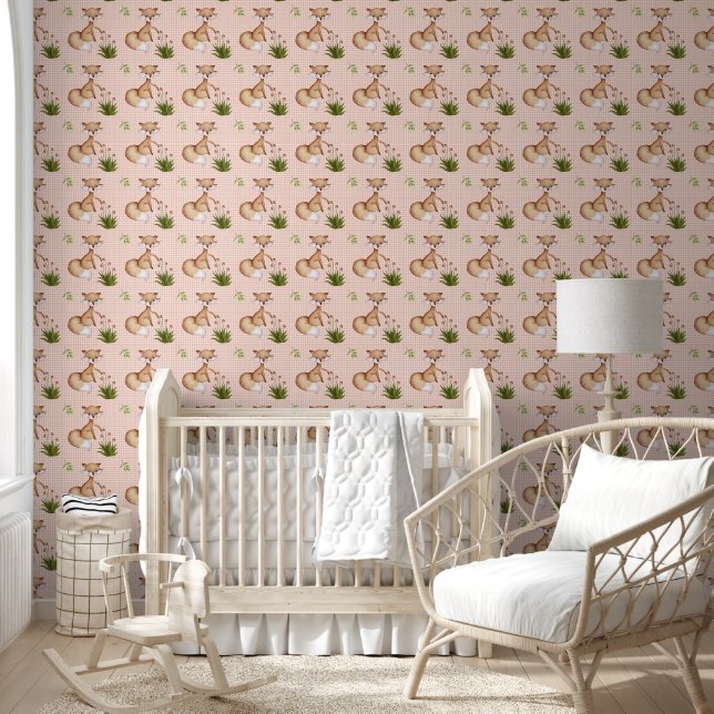 Cute Woodland Fox Wallpaper (Kids)