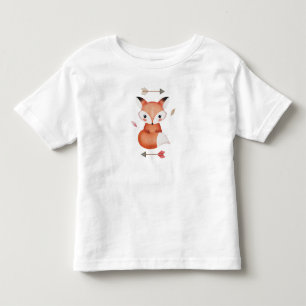 Cute Woodland Fox – Whimsical Animal Art for Kids Toddler T-Shirt