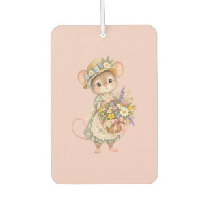 Cute Woodland Mouse – European Cottage Garden  Car Air Freshener