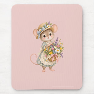 Cute Woodland Mouse – European Cottage Mat