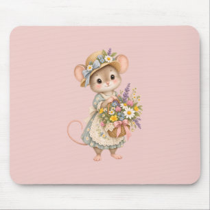 Cute Woodland Mouse – European Cottage Mat