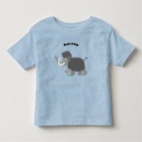 Cute woolly mammoth cartoon illustration