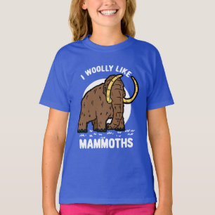 Cute Woolly Mammoth Funny Prehistoric Animal T-Shirt