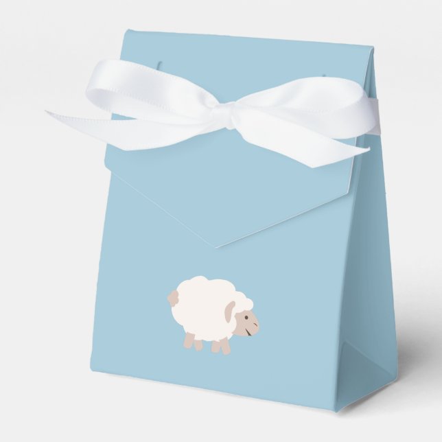 Cute Wooly lamb Favour Box (Front Side)