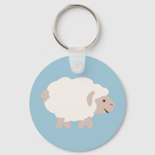 Cute Wooly lamb Key Ring