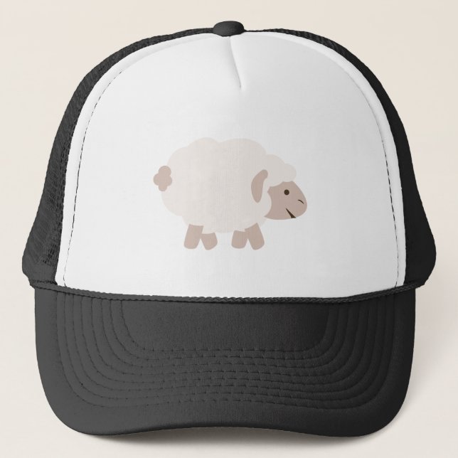 Cute Wooly lamb Trucker Hat (Front)