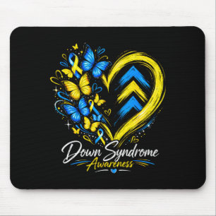 Cute World Down Syndrome Awareness for Men Women Mouse Mat