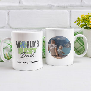 Cute World's Best Dad Custom Coffee Mug