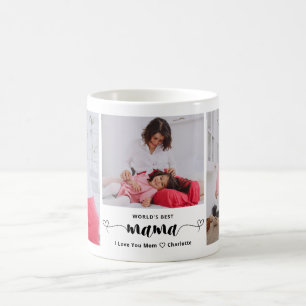 Cute World's Best Mama Photo Collage Mother's Day Coffee Mug