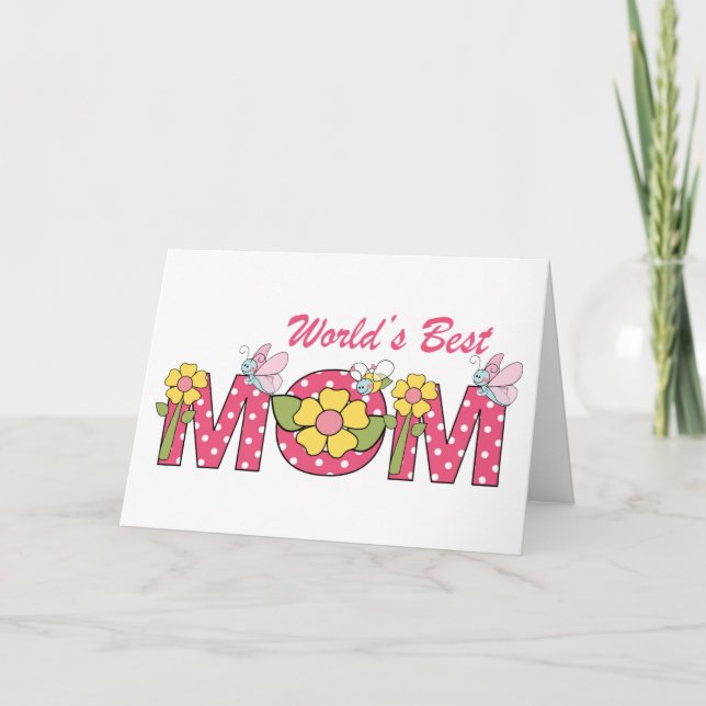 CUTE World's Best Mum! Card (Front)