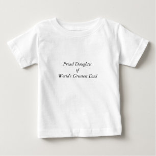 Cute World's Greatest Dad Elegant Typography Baby T-Shirt