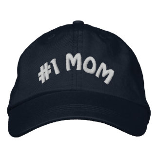 Cute Worlds Greatest Number One #1 Mum Embroidered Hat