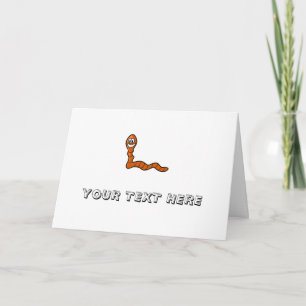 Cute Worm Card