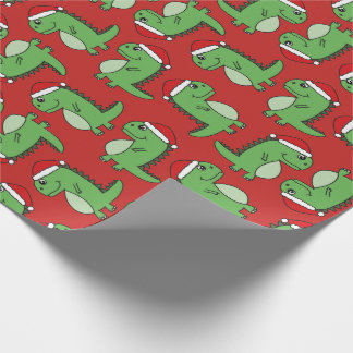 Cute Xmas Christmas Dinosaur Wrapping Paper