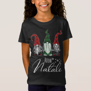 Cute Xmas Gnomes Buon Natale Italian Merry Christm T-Shirt