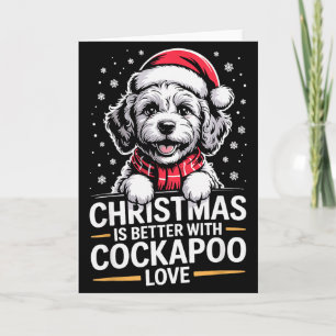 Cute Xmas Puppy Dog Christmas Is Better With Apoo Card