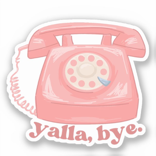 Cute Yalla Bye Retro Arabi Funny Arab (Front)
