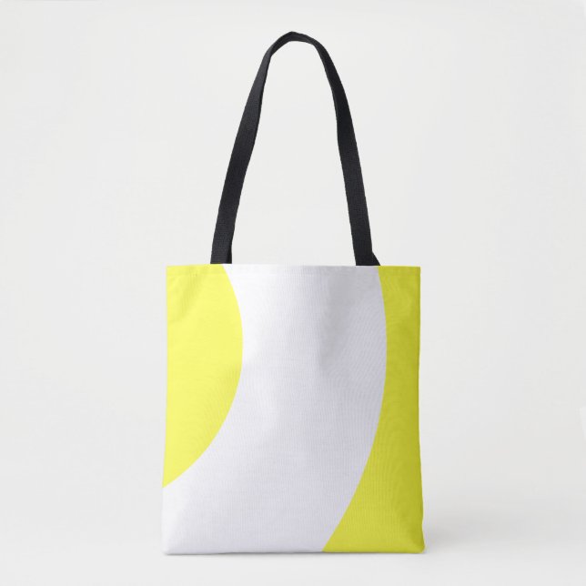 Cute Yellow and White Tote Bag (Front)