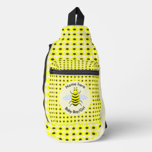 Cute Yellow Baby Bee Gender Neutral Custom Sling Bag