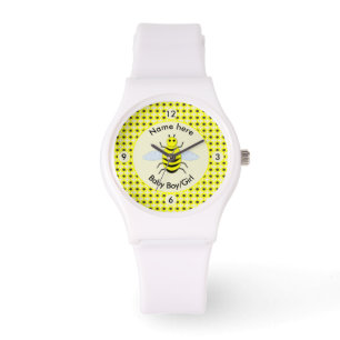 Cute Yellow Baby Bee Gender Reveal Neutral Custom Watch