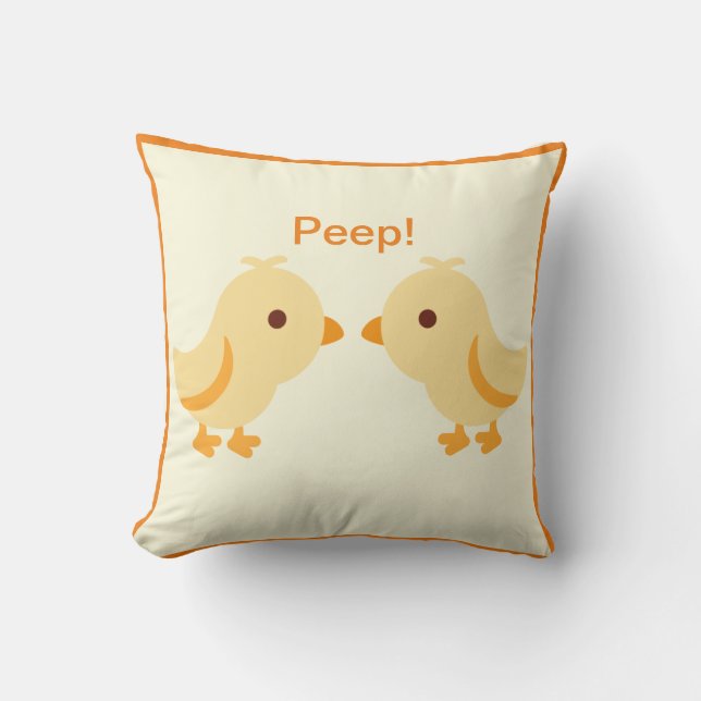 Cute Yellow Baby Chick Cushion (Front)