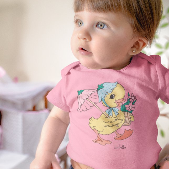 Cute Yellow Baby Duck in Spring Easter Bodysuit (Creator Uploaded)