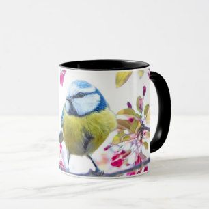 Cute Yellow & Blue Bird – Wild Nature  Mug