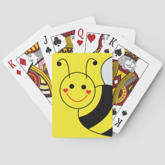 Cute Yellow Bumble Bee  Playing Cards