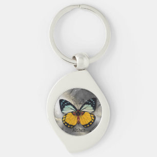 Cute Yellow butterfly Key Ring