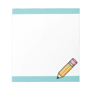 Cute Yellow Cartoon Pencil Notepad