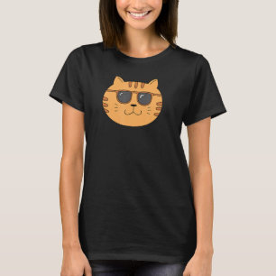 Cute Yellow Cat Kitten Kitty Pet Animal Wears Sung T-Shirt