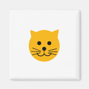 Cute yellow cat magnet