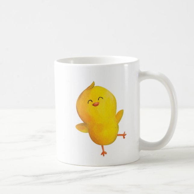 Cute Yellow Chicken Coffee Mug (Right)