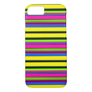 Cute yellow colourful stripes iPhone 8/7 case