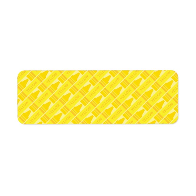 Cute Yellow Crayon Artsy Pattern (Front)