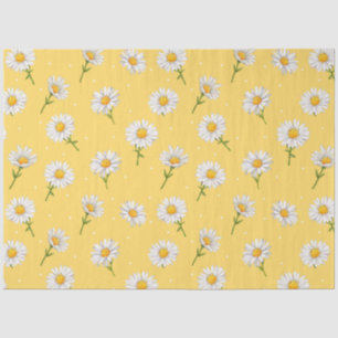 Cute Yellow Daisy floral decoupage Tissue Paper