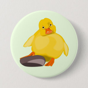 Cute Yellow Duck 7.5 Cm Round Badge