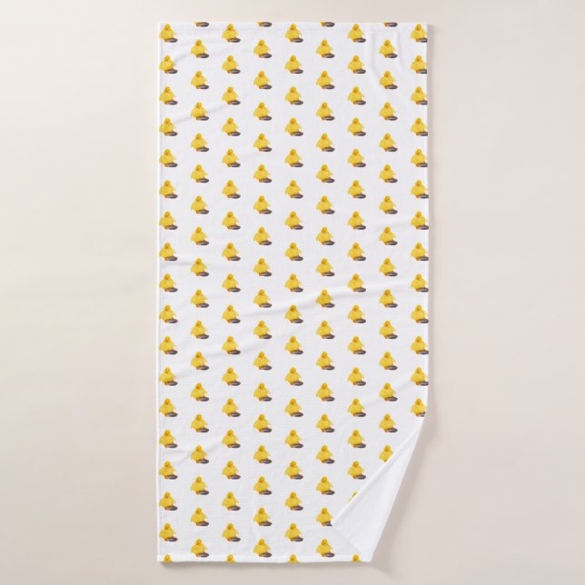 Cute Yellow Duck Bath Towel (Bath Towel)