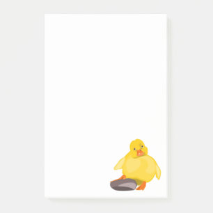 Cute Yellow Duck Funny Post it Notes