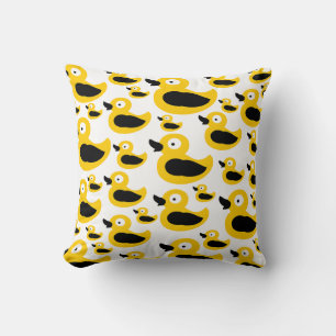 Cute yellow duck pattern cushion