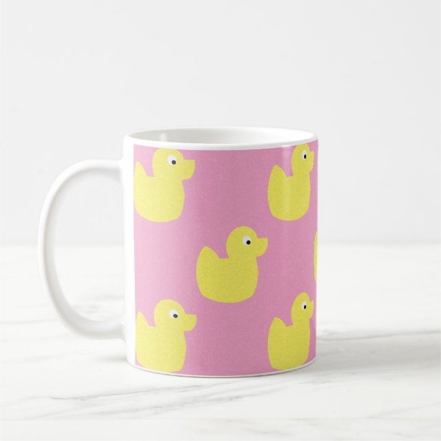 Cute yellow duckies coffee mug (Left)