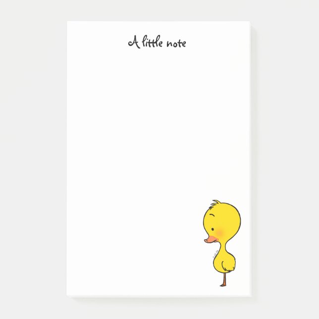 cute yellow duckling post-it notes (Front)