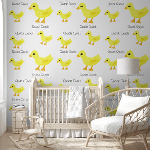 Cute Yellow Ducks Quack Wallpaper