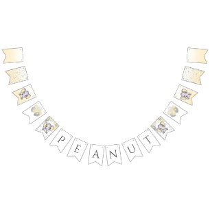 Cute Yellow Elephant Balloons Baby Shower Bunting