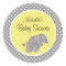 Cute Yellow Elephant Gender Neutral Baby Shower
