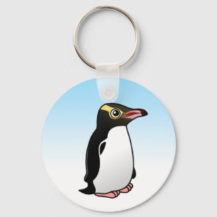 Cute Yellow-eyed Penguin Key Ring