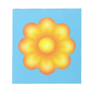 Cute Yellow Flower Notepad